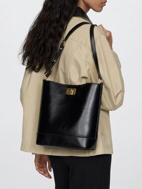 MANGO - Shopper Bag with Metallic Detail